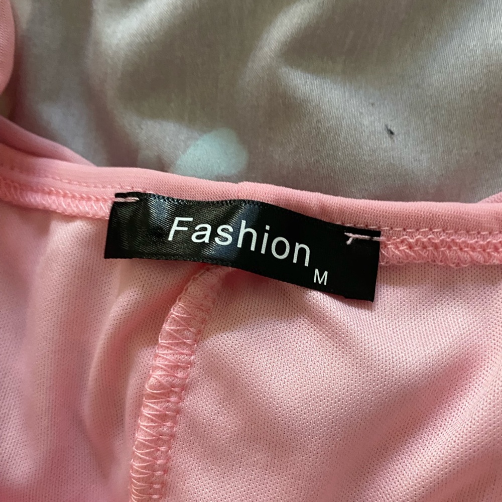 Pink Ruched Dress Medium - Picture 2 of 2